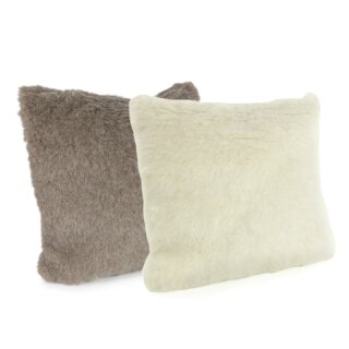 Alpaka Relax Kissen "Charly" Komplett Kissen Anthrazit 40x60cm