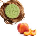 Festes Shampoo "Peach" Haarseife mit Alpakakeratin