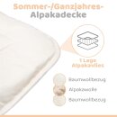 Alpaka Bettdecke "Ganzjahresdecke" 240x260cm (Sonderanfertigung)