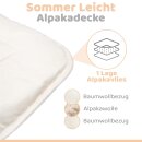 Alpaka Bettdecke "Sommer leicht" 240x260cm (Sonderanfertigung)