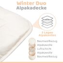 Alpaka Bettdecke "Winter Duo" 240x260cm