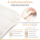 Alpaka Bettdecke "4-Jahreszeiten" 240x260cm (Sonderanfertigung)