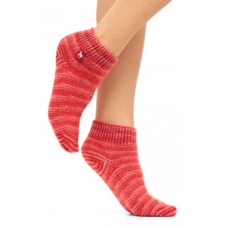 Alpaka FREIZEIT SOCKEN - rot meliert 45-48