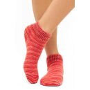 Alpaka FREIZEIT SOCKEN - rot meliert 45-48