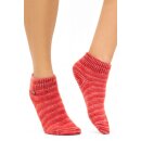 Alpaka FREIZEIT SOCKEN - rot meliert 45-48