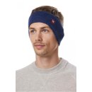 Alpaka Unisex Stirnband UNI - blau-meliert