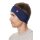 Alpaka Unisex Stirnband UNI - blau-meliert