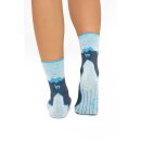 Alpaka Wandersocken aus 60 % Alpaka &ndash; APU KUNTUR Outdoor Komfort navy-t&uuml;rkis 45-48