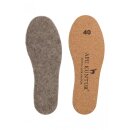Alpaka THERMOSOHLEN mit Kork &ndash; Natur‑Einlegesohle Gr. 44
