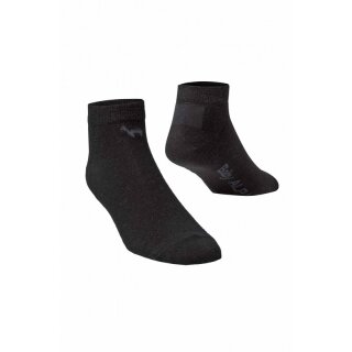 APU KUNTUR Premium Alpaka Sneaker-Socken – 95 % Naturfaser, unisex Schwarz 45-48