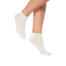 APU KUNTUR Premium Alpaka Sneaker-Socken &ndash; 95 % Naturfaser, unisex Wei&szlig; 42-44