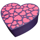 Geschenkbox Herz mit Deckel ca. 20cm gro&szlig; - perfekt zum Mutter Tag