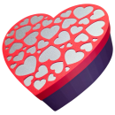 Geschenkbox Herz mit Deckel ca. 20cm gro&szlig; - perfekt zum Mutter Tag