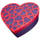 Geschenkbox Herz mit Deckel ca. 20cm gro&szlig; - perfekt zum Mutter Tag