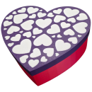 Geschenkbox Herz mit Deckel ca. 20cm gro&szlig; - perfekt zum Mutter Tag