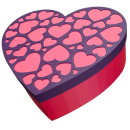 Geschenkbox Herz mit Deckel ca. 20cm gro&szlig; - perfekt zum Mutter Tag