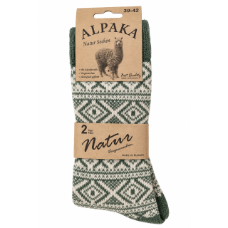 Alpaka Wollsocken Nordic – 2er Set