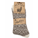 Alpaka Wollsocken Nordic &ndash; 2er Set