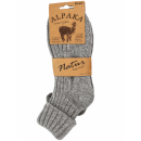 Alpaka Wollsocken mit Kragen 2 er Set